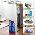 thumbnail image 6 of Bookends 1 Pair Non-Skid Bookend Wood Bookends for Shelves Book Stand for CDs - Beautiful Butterfly With Big Wings, 6 of 7