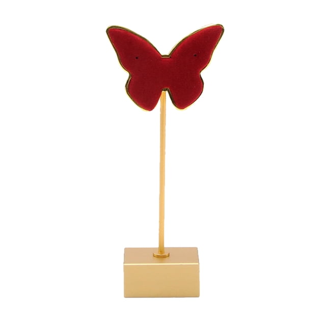 Minnieouse Soporte de exhibición de joyería, organizador de relojes con forma de mariposas clásicas, estante de escaparate, soporte para pendientes, Ropa, zapatos y accesorios Miscelánea Rojo Minnieouse AP015978-03