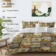 thumbnail image 3 of Retro Pastoral Duvet Cover Set Queen Size, Sunflowers Star Farmhouse Plaid Patchwork 4 Piece Soft Microfiber Bedding Set with 1 Duvet Cover, 1 Flat Sheet, 2 Pillowcases, 3 of 9