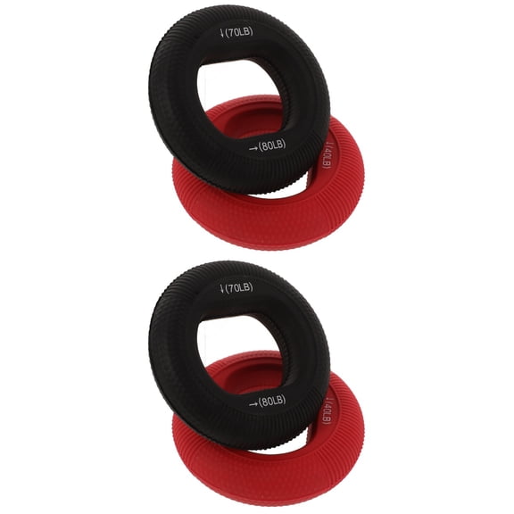 MLINS 4 pcs  Hand Grip Strengthener Ring Hand Grip Training Rings Grip Trainer Rings Multi-resistance Silicone Hand Gripper For Hand,