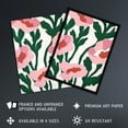 thumbnail image 2 of Artery8 Abstract Flower Blooms Pink Green Bright Painting For Living Room Art Print Framed Poster Wall Decor 12x16 inch, 2 of 5