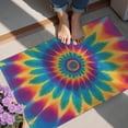 thumbnail image 4 of Colorful Tie Dye Mandala Pattern Door Rugs,Washable Non Slip Door Mats Indoor,Decorative Door Mats,Entry Mat Indoor for Entrance,Bedroom,Kitchen,Bathroom,20"x32", 4 of 6