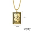 thumbnail image 4 of TEAMER Skeleton Tarot Card Necklace Stainless Steel Amulet Marigold Tarot Card Major Arcana Necklaces for Women Men, 4 of 4
