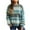 Blue, variant on Giftesty Women's Winter Fall Gradient Color Striped Knitted Crew Neck Long Sleeve Loose Fit Soft Warm Comfortable Pullover Sweater for Daily Wear Casual Outings