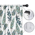 thumbnail image 4 of Blackout Kids Curtains,Blue Boho Tribal Feathers Pattern Childrens Insulated Curtains Set Of 2,Bedroom Essentials,Toddler Room Decor 42x63in(106x160cm), 4 of 5
