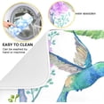 thumbnail image 2 of Dish Drying Mat Watercolor Floral Hummingbird Microfiber Kitchen Dish Mat Super Absorbent Dish Drainer Mat Fast Drying Heat-resistant Drying Mat for Kitchen Counter, 16"x18", 2 of 7