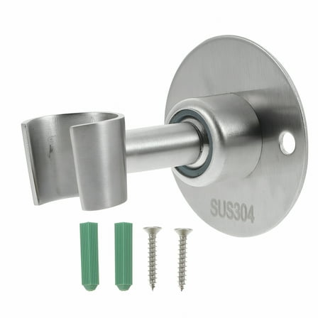 HIBIBUD Stainless Steel Shower Head Bracket Adjustable Wall-mount Shower Head Holder with Screws