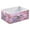 Beautiful Pink Hummingbird, variant on Foldable Fabric Storage Bin Home Cubes Clothing Organizer Bins Large Collapsible Box Basket for Home Organizer Purple Sky and Black Cat