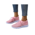 thumbnail image 6 of Avamo Ladies Daily Breathable Flat Heels Sneakers Women All Seasons Comfortable Solid Color Cozy Lace Up Trainers, 6 of 9
