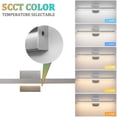thumbnail image 5 of Minimalist Linear LED Modern Lighting Fixtures 24'' Bathroom Brushed Nickel Vanity Light Dimmable Over Mirror Wall Sconce for Bathroom, 5 of 11