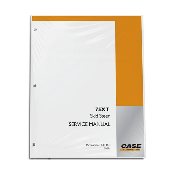 Case 75XT Skid Steer Workshop Repair Service Manual - Part Number # 7-11463