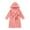 Pink, variant on Boys Girls Robe, Kids Soft Plush Hooded Fleece Bathrobe 6 Months-9 Years