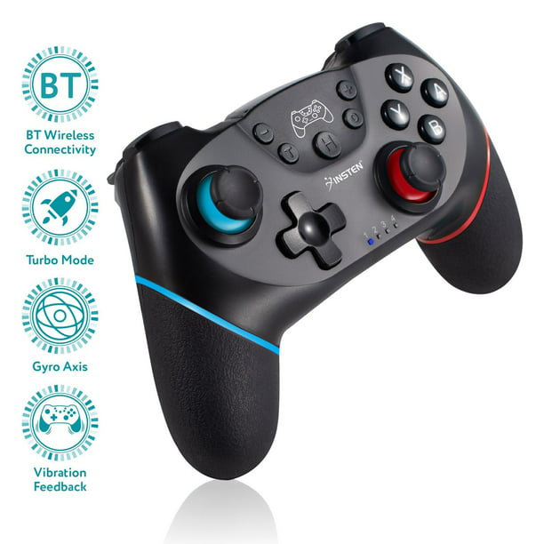 For Nintendo Switch Pro Controller, Wireless Gamepad for OLED Model & Switch Lite, Gyro Axis, Turbo & Dual Vibration, - Walmart.com