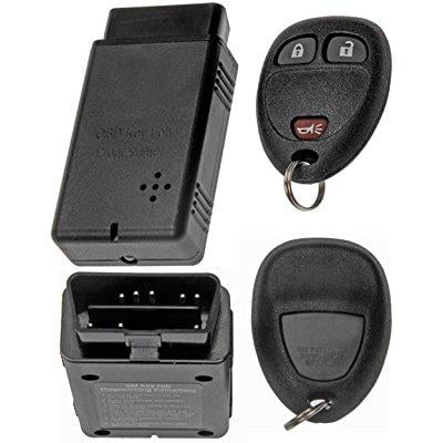 apdty 24848 keyless entry remote key fob transmitter w/ programming tool fits select buick terraza chevrolet hhr uplander pontiac montana saturn relay (replacement for gm 15777636