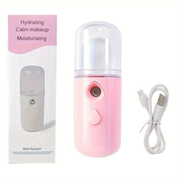 HIBIBUD Portable 30Ml Mini Nano Mist Steamer - Instant 15S Heat Up Cordless Battery Operated Compact Travel Garment Steamer for Fabric Ironing Wrinkle Removal Sanitizing and Refreshi