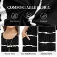thumbnail image 5 of Asklazy Women's Short Sleeve Loose Plain Maxi Dresses Casual Long Dresses with Pockets,Mother's Day,XXL,F__Black_stripes, 5 of 11