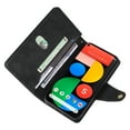 thumbnail image 2 of Case for Google Pixel 5 Magnetic Leather Zipper Wallet Cover Card Holder, 2 of 5