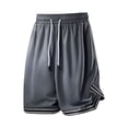 thumbnail image 5 of 7" Mens Athletic Shorts Running Elastic Drawstring Waist with Pocket Mesh Short Pants Fathers Gifts M-5XL, 5 of 8