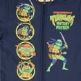 thumbnail image 4 of Nickelodeon Teenage Mutant Ninja Turtles Mutant Mayhem Boy's Varsity Bomber Jacket - TMNT Coat for Kids (Navy, Size 18/20), 4 of 6