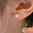 thumbnail image 4 of GKNET 1Pair Flower Sweet Temperament Stud Earrings For Women Summer Fashion Jewelr WY4, 4 of 9