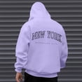 thumbnail image 2 of Valora Men Winter Outfit Versatile Everyday Hoodies And Sweatshirts For Men Crafted For Comfort And Style Ideal For Autumn And Winter Daily Casual Wear Purple L, 2 of 6