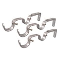 thumbnail image 1 of 3Pcs Double Curtain Rod Holders Home Window Frame Curtain Rod Bracket Hooks, 1 of 8
