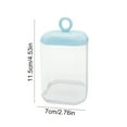 thumbnail image 3 of STPToys Cotton Swab Holder for Bathroom,Acrylic Jars with Lids for Cotton Balls,Pads,Floss Picks Small Clear Plastic Canister Apothecary Jar - Blue, 3 of 7