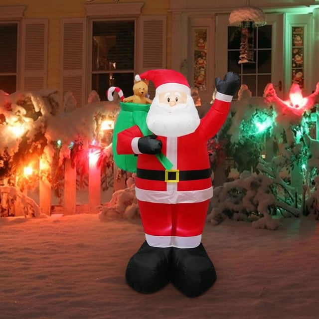 Decoraciones navideñas inflables BLESIY con luces LED integradas para Decoración de Patio Estilo H