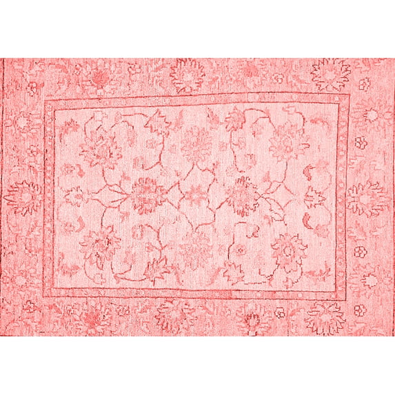 Ahgly Company Indoor Rectangle Oriental Red Traditional Area Rugs, 5' x 8'