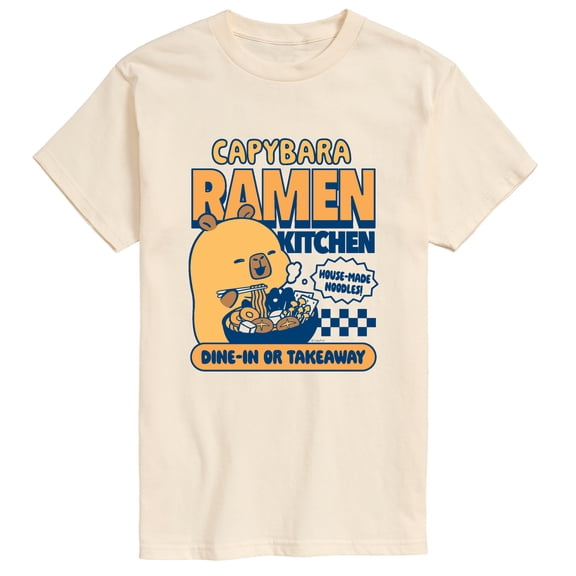 CapyFun - Capybara Ramen Kitchen Short Sleeve Graphic T-Shirt