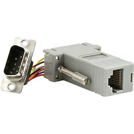 UPC: 0844660011514 | Monoprice DB9 Male to RJ-45 Modular Adaptor – Grey