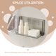 thumbnail image 5 of BESTYASH Estante De Pared Adhesivo Plegable Para Almacenamiento Múltiple En Claro, 5 of 6