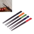 thumbnail image 4 of Chopstick Set, Reusable Wood Chopsticks Light Weight Printing Safe  For Sushi Ramen Rice For Restaurants Home Black,Colorful, 4 of 8