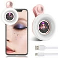 15X Macro Lens Mobile Phone HD Camera Lens with LED Ring Flash Light