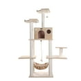 thumbnail image 3 of Armarkat 72-in Real Wood Cat Tree & Condo Scratching Post Tower, Beige, 3 of 6