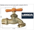 thumbnail image 2 of Urrea Llave De Chorro Para Jardín Color Bronce Modelo 19C.13, 2 of 2