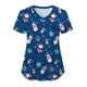 thumbnail image 1 of Blusas de Navidad para mujer, con bolsillos, de manga corta, con cuello en V, estampadas, para lactancia, tallas grandes, S-5XL, para verano, 1 of 5