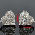 thumbnail image 3 of Pendientes de corazón de cristal de moda para mujer shaofei joyería de Regalo, 3 of 5