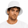 thumbnail image 3 of American Trends Bucket Hat for Men and Women Sun Hat with UV Protection for Outdoor Sports Beach Packable Summer Hats for Women White, 3 of 8