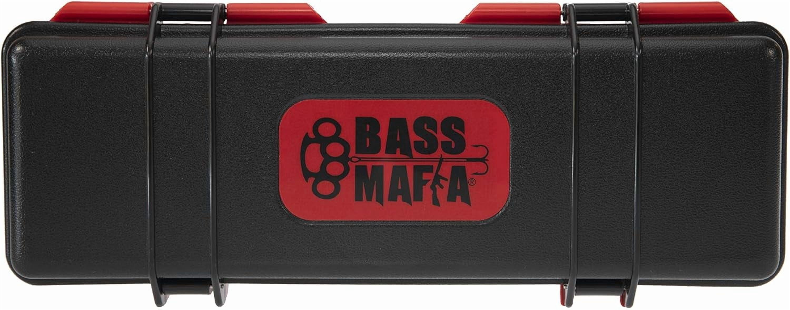 Bass Mafia Blade Coffin | Heavy-Duty Tackle Box for Jigs, Lures, Baits, Attractants, & Hooks | Waterproof Fishing Equipment Organizer | 14.8x5.5x4.5