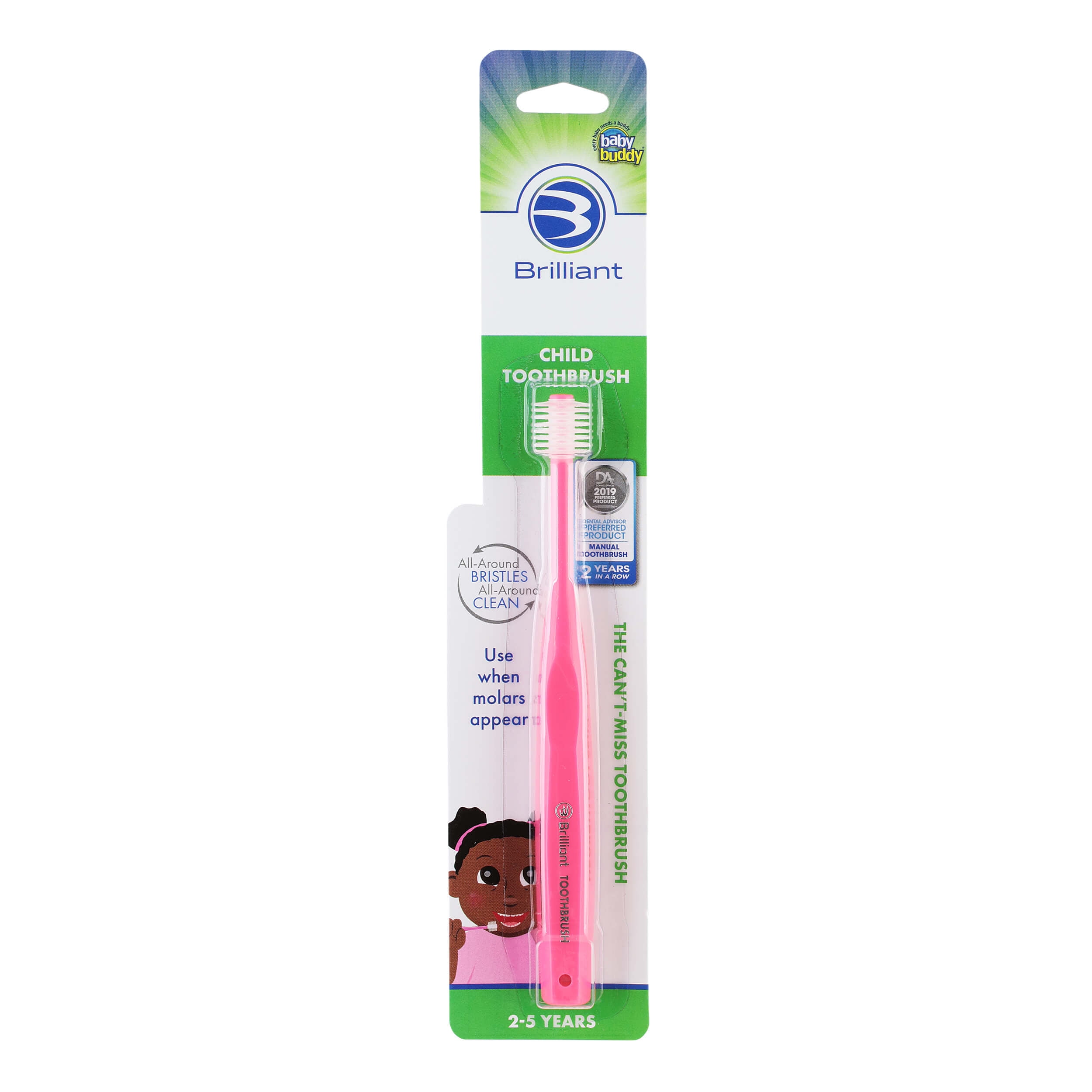 round head manual toothbrush