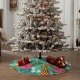 Lukts Pineapple print color life Christmas Tree Skirt, Winter Holiday