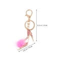 thumbnail image 4 of EeaseCA 1pc High-heeled Shoes Design Pendant Rhinestone King Ring Bag Hanging Decoration, 4 of 7