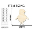 thumbnail image 2 of Unfinished Wood Round Santa Shape - Craft - up to 46" DIY 16" / 1/2", 2 of 4