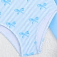 thumbnail image 5 of XEGLSBU Girls Swimsuit with Shorts 8-10 Girls Bikini Swimsuit Backless Tankini Cute Swimwear for Kids Summer Beach Pool Sky Blue Size 5-6 Years, 5 of 8