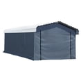 thumbnail image 4 of Arrow 12' x 20' x 7' 29-Gauge Carport with Galvanized Steel Roof Panels and Enclosure Kit, Eggshell, 4 of 28