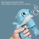 thumbnail image 3 of Pistola de burbujas para niños, máquina automática de burbujas de jabón (azul), pistola de burbujas de verano, ventilador de burbujas para niños, para fiestas de cumpleaños, Halloween, bodas, 3 of 5