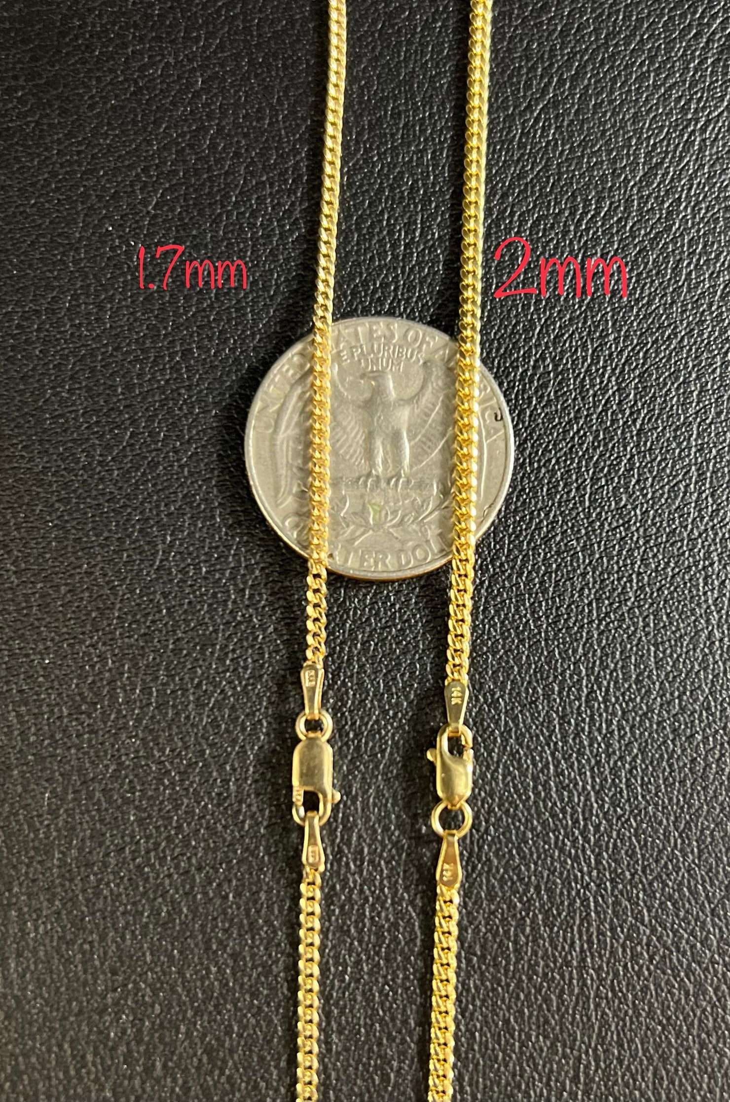 14k Real SOLID Gold Miami Cuban Link Chain Necklace 1.1mm - 7mm, Real 14K Yellow Gold,Man Gold Chain,Ladies Gold Chain, Heavy 14k Gold Chain (Width:5 mm; Necklace length:18;)