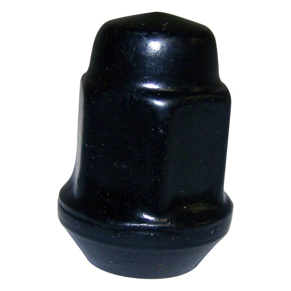 Crown Automotive 1/2 Inch-20 Black Lug Nut (Black) - J4006956BLK