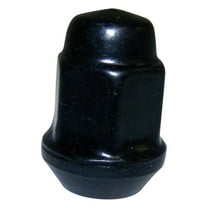 Crown Automotive 1/2 Inch-20 Black Lug Nut (Black) - J4006956BLK